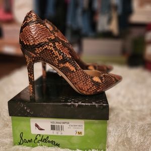 Sam Edelman Size 7 Hazel, Orange, SNKPTLEA Heels